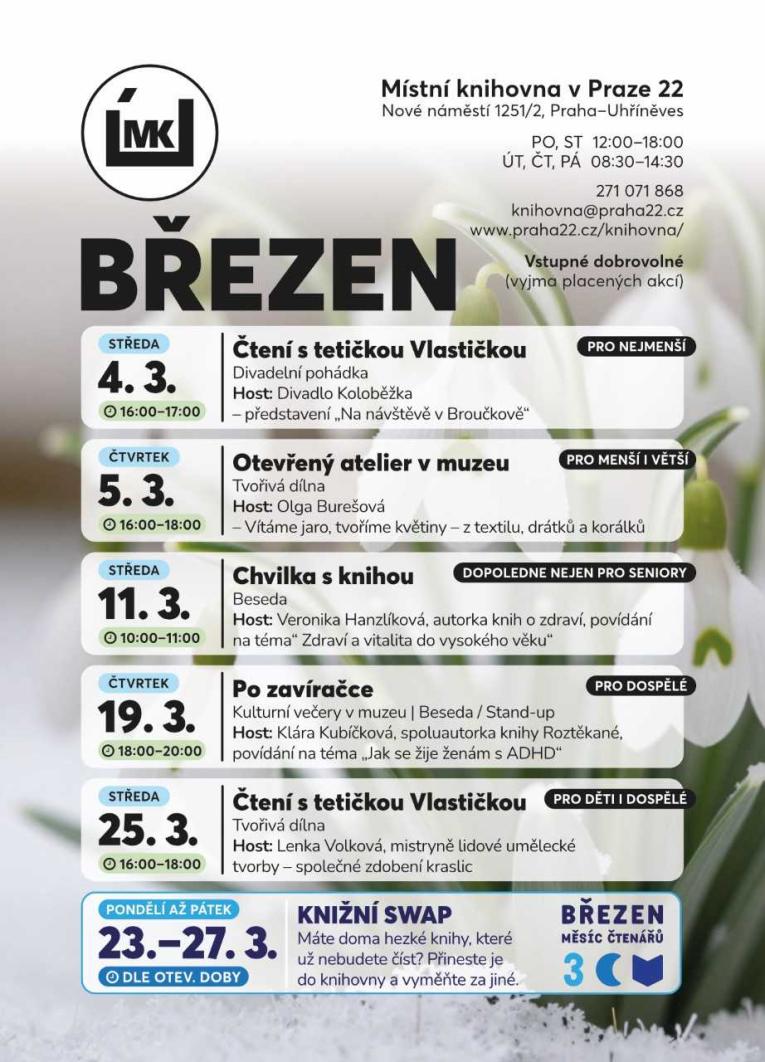 Ve čtrvrtek je v knihovně zavřeno.