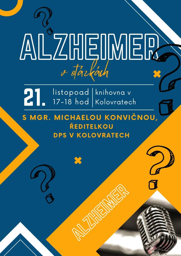 Pozvánka na besedu Alzheimer v otázkách