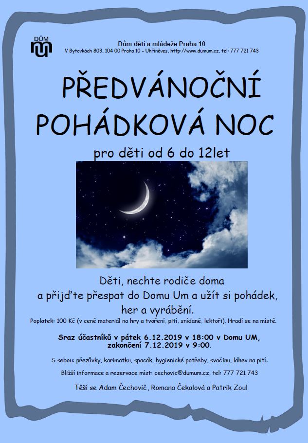 Předvánoční pohádková noc
