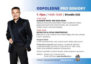 plakát odpoledne pro seniori