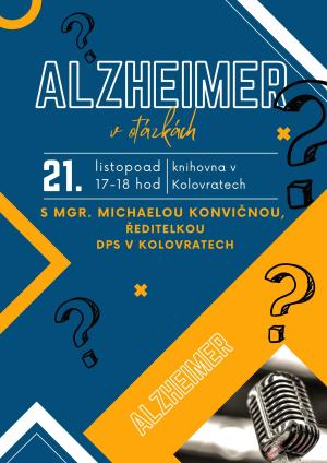 Pozvánka na besedu Alzheimer v otázkách