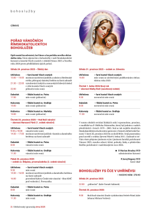 Přehled bohoslužeb