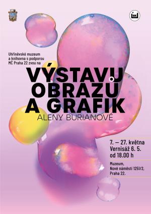 Výstava obrazů a grafik Aleny Buriánové